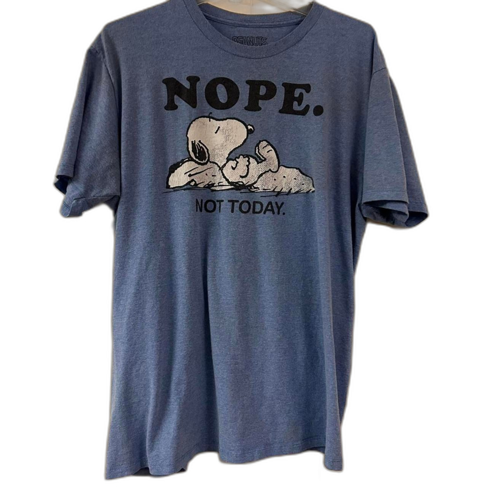 Peanuts Snoopy Nope. Not Today. Tee